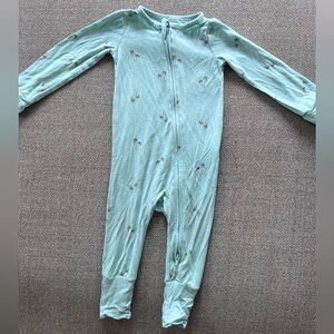 Purely Soft Bamboo teal palm tree pajamas